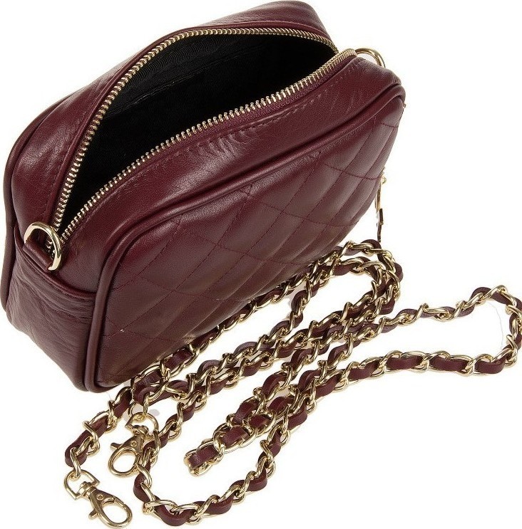 Geanta de umar din piele naturala Antonia Moretti AM0162, visiniu, Nr. 3, Bagsy