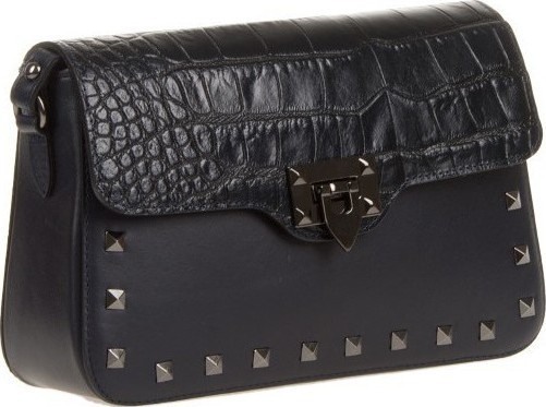 Geanta de umar din piele naturala Antonia Moretti AM0337, Albastru, #2, Bagsy