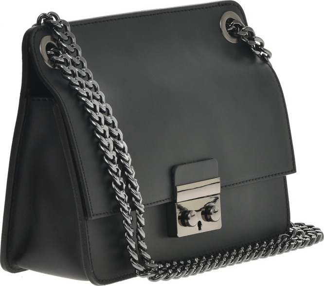 Geanta de umar din piele naturala Antonia Moretti AM0697, Negru, #2, Bagsy