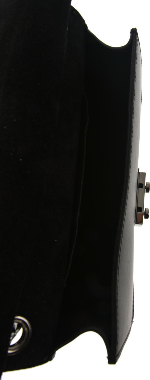 Geanta de umar din piele naturala Antonia Moretti AM0697, Negru, #4, Bagsy