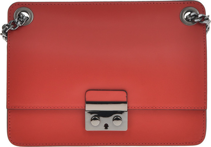 Geanta de umar din piele naturala Antonia Moretti AM0697, Rosu, #1, Bagsy