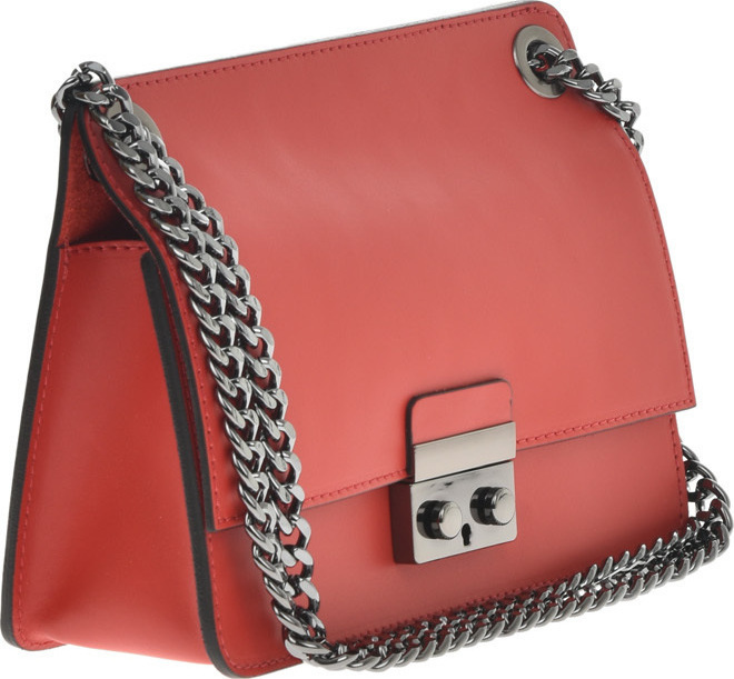 Geanta de umar din piele naturala Antonia Moretti AM0697, Rosu, #2, Bagsy