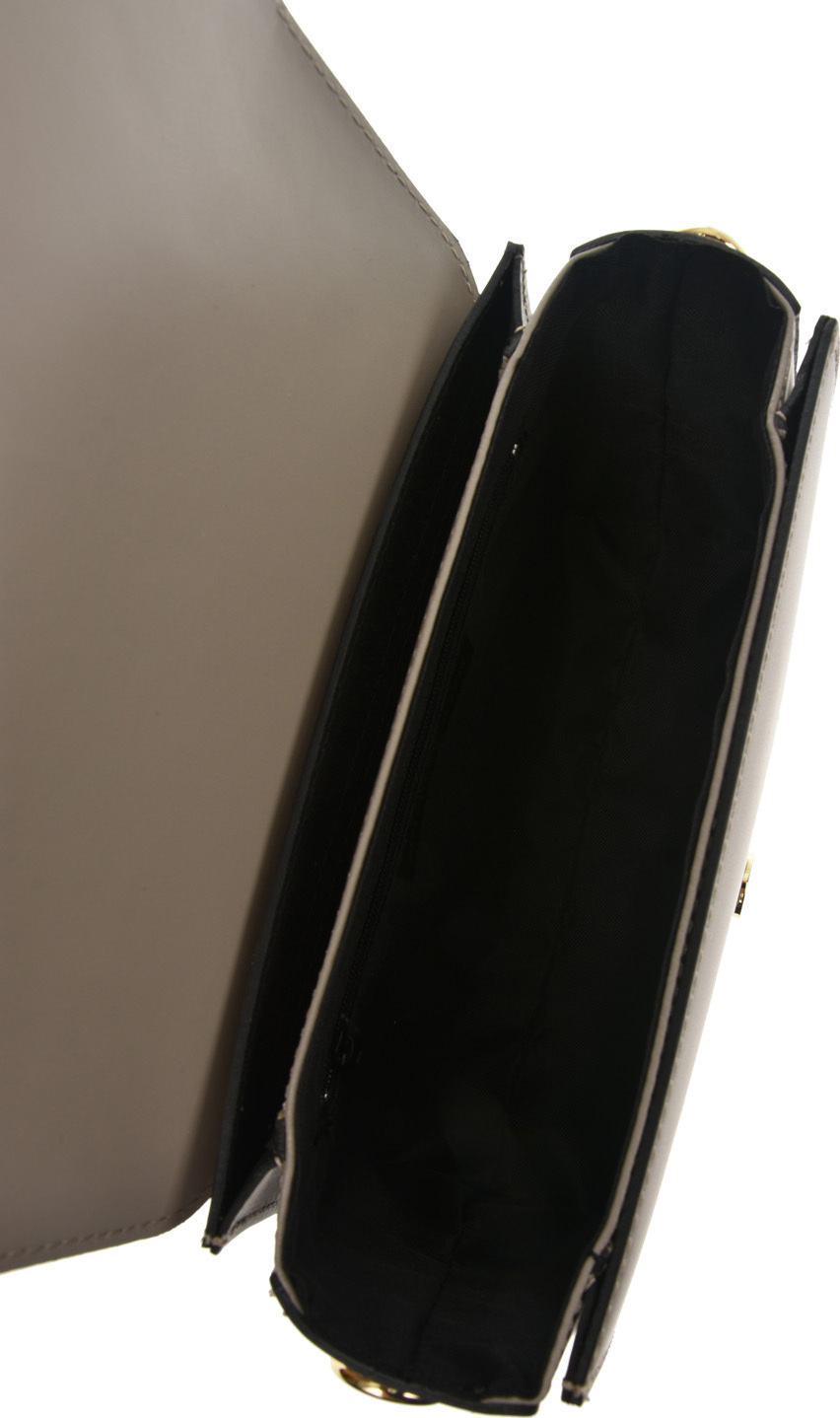 Geanta de umar din piele naturala Antonia Moretti AM0700, Grej, #5, Bagsy