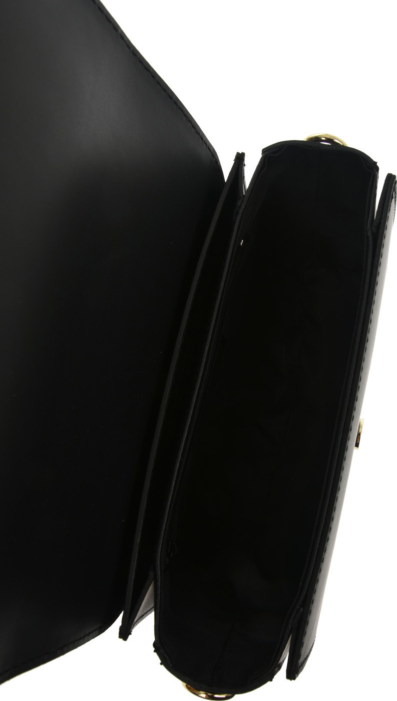 Geanta de umar din piele naturala Antonia Moretti AM0700, Negru, #4, Bagsy