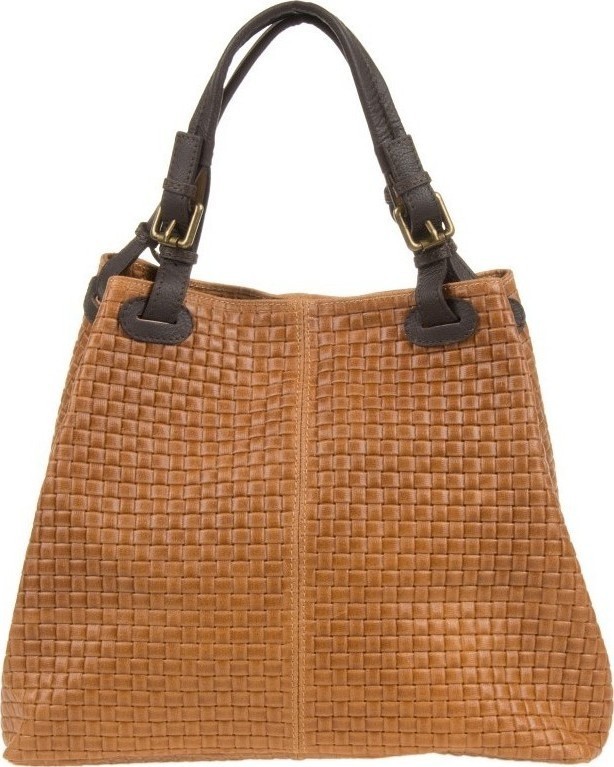 Geanta de mana din piele naturala Chiara Canotti CC0207, Cognac, #2, Bagsy