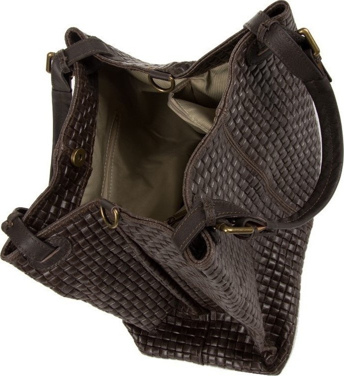 Geanta de mana din piele naturala Chiara Canotti CC0207, Maro, #2, Bagsy