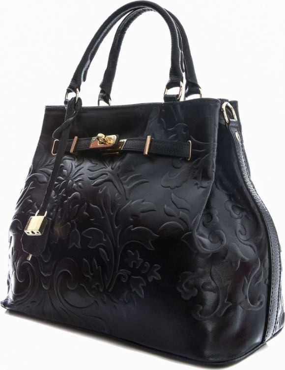 Geanta de mana din piele naturala Chiara Canotti CC0210, Negru, #2, Bagsy