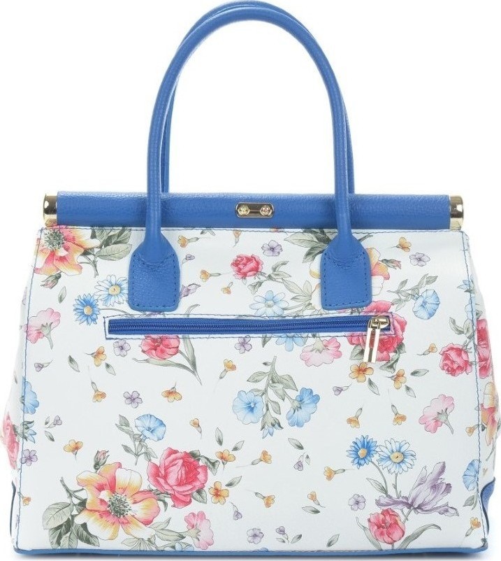 Geanta tote din piele naturala Antonia Moretti AM0291, Albastru, #3, Bagsy