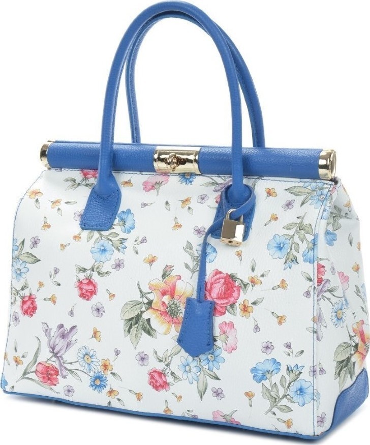 Geanta tote din piele naturala Antonia Moretti AM0291, Albastru, #2, Bagsy