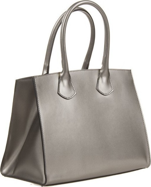 Geanta de mana din piele naturala Antonia Moretti AM0333, gri, #2, Bagsy