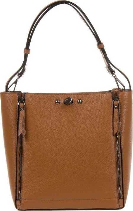 Geanta dama din piele naturala Antonia Moretti AM0334, Cognac, #1, Bagsy