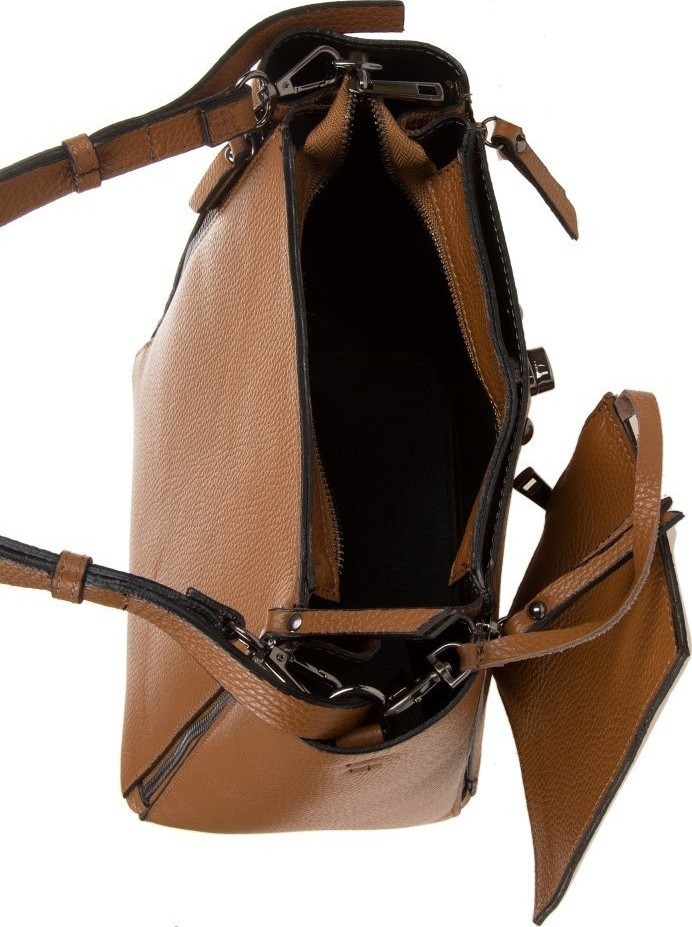 Geanta dama din piele naturala Antonia Moretti AM0334, Cognac, #4, Bagsy