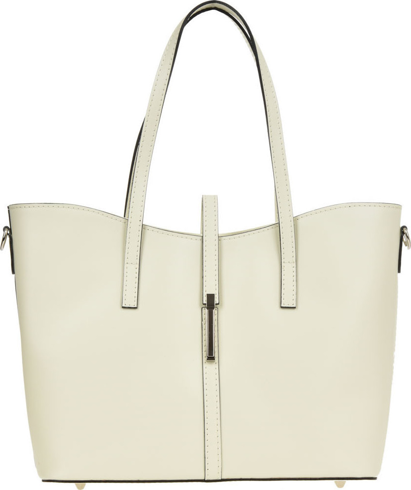 Geanta de mana din piele naturala Chiara Canotti CC0370, Bej, #1, Bagsy