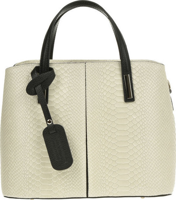 Geanta de mana din piele naturala Chiara Canotti CC0376, Bej, #1, Bagsy