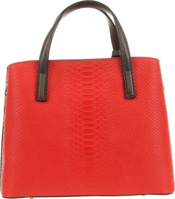 Geanta de mana din piele naturala Chiara Canotti CC0376, Rosu, #3, Bagsy