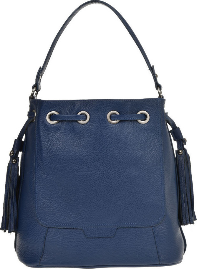 Geanta de mana din piele naturala Antonia Moretti AM0408, Albastru, #2, Bagsy