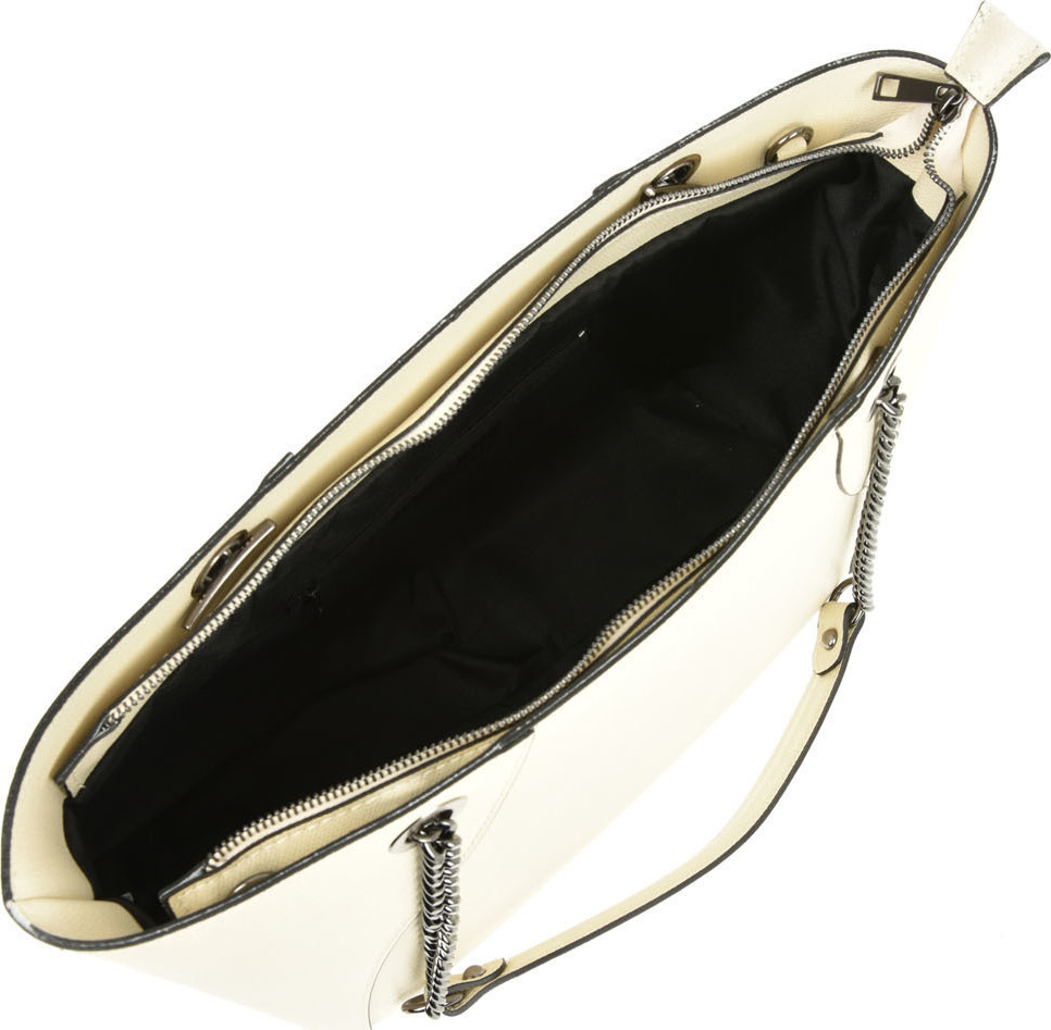 Geanta de mana din piele naturala Antonia Moretti AM0414, Bej, #4, Bagsy