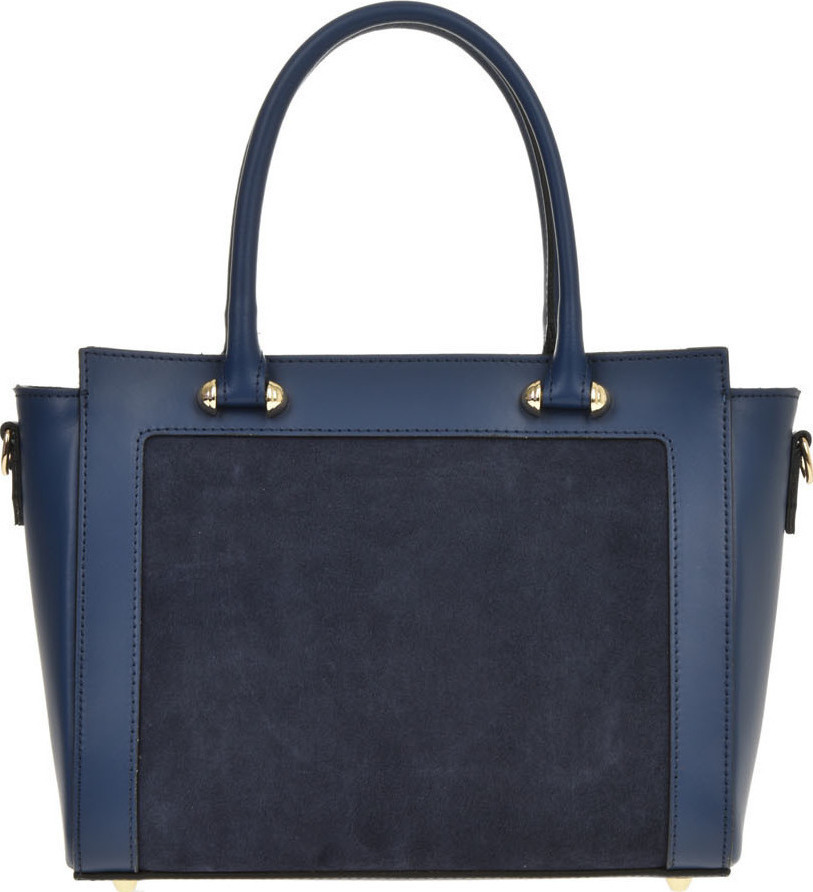 Geanta de mana din piele naturala Chiara Canotti CC0480, Albastru, #1, Bagsy