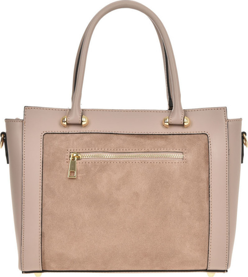 Geanta de mana din piele naturala Chiara Canotti CC0480, Roz prafuit, #3, Bagsy