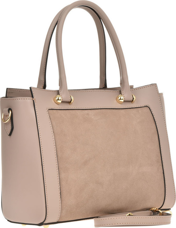 Geanta de mana din piele naturala Chiara Canotti CC0480, Roz prafuit, #2, Bagsy