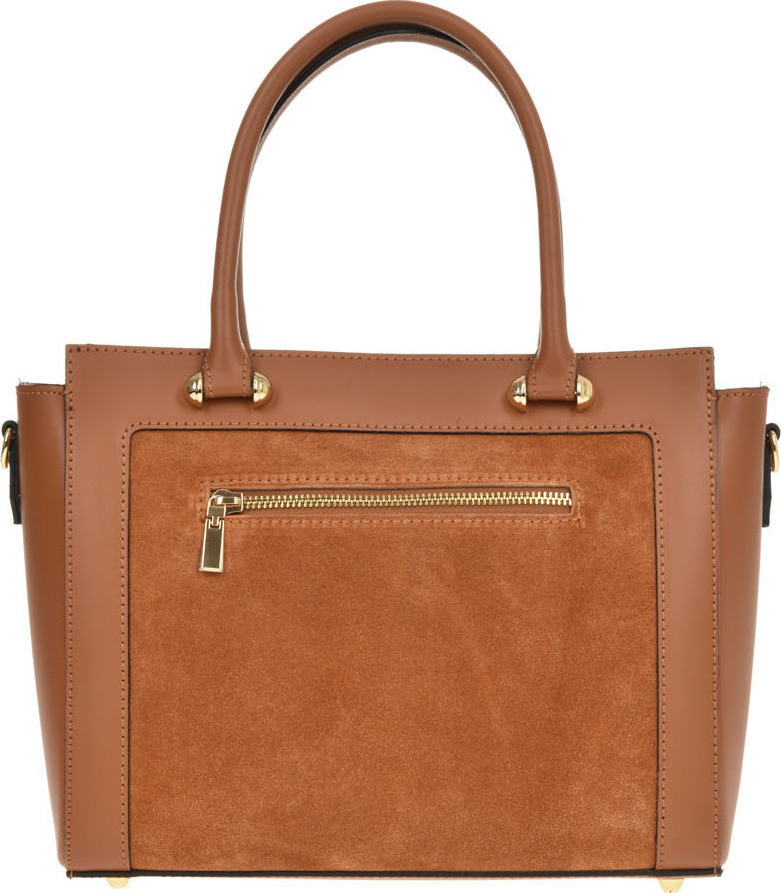 Geanta de mana din piele naturala Chiara Canotti CC0480, Cognac, #3, Bagsy