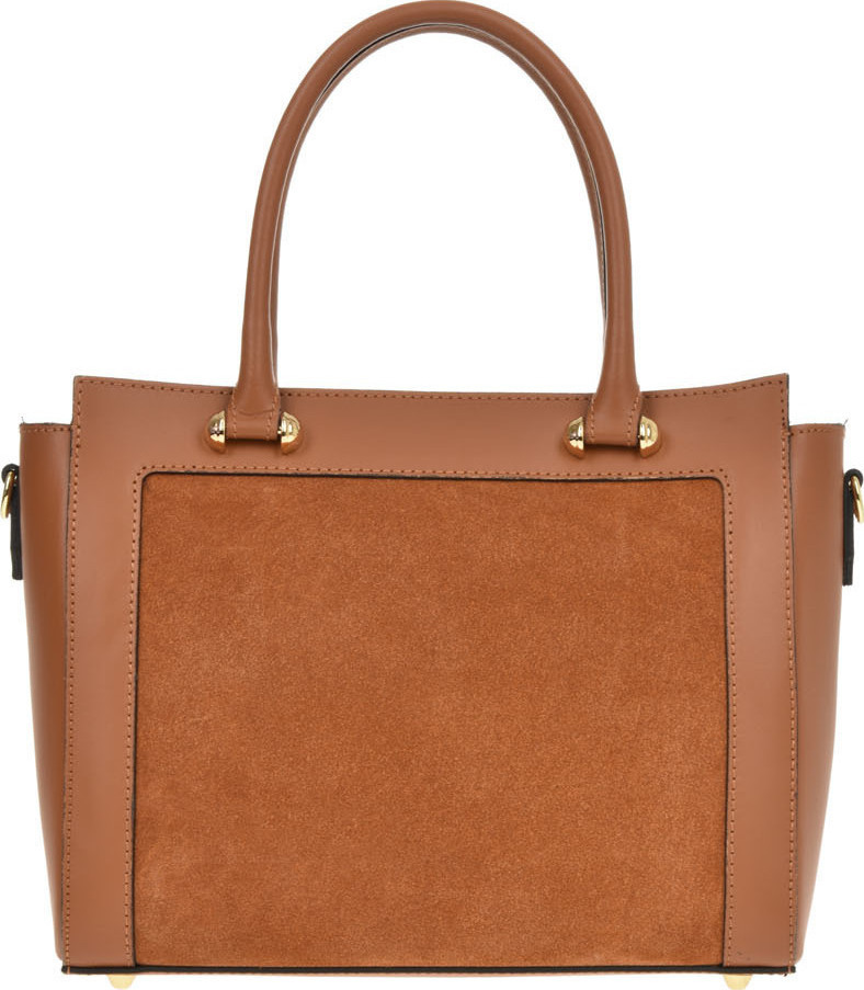 Geanta de mana din piele naturala Chiara Canotti CC0480, Cognac, #1, Bagsy