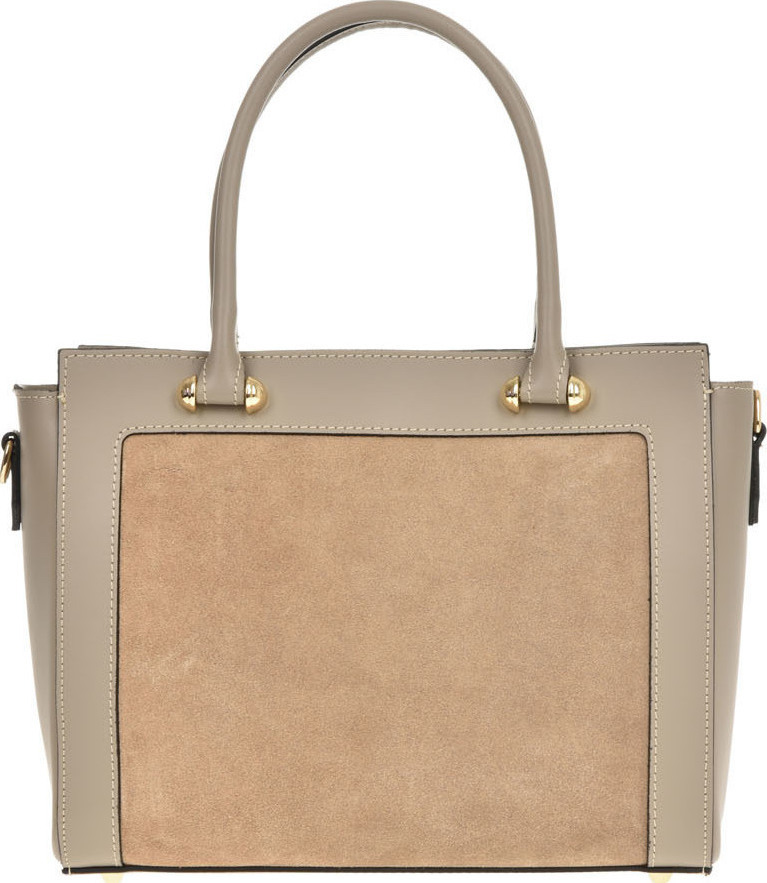 Geanta de mana din piele naturala Chiara Canotti CC0480, Grej, #1, Bagsy