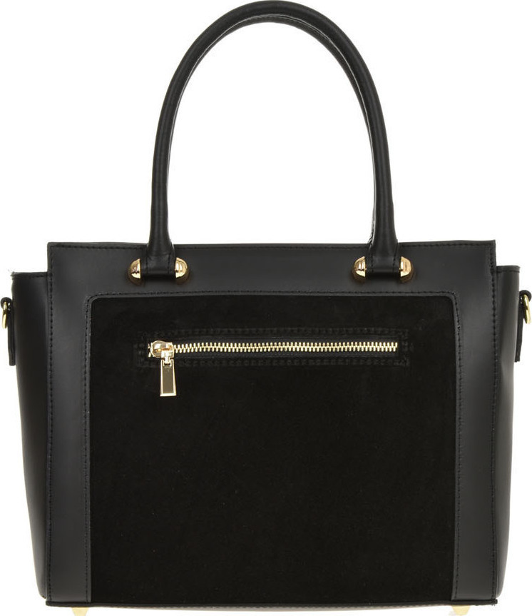 Geanta de mana din piele naturala Chiara Canotti CC0480, Negru, #3, Bagsy