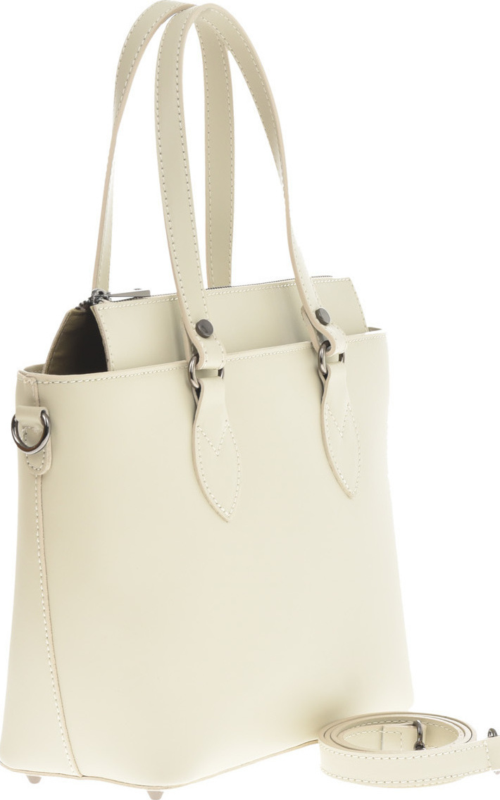 Geanta tote din piele naturla Antonia Moretti AM0703, Bej, #2, Bagsy