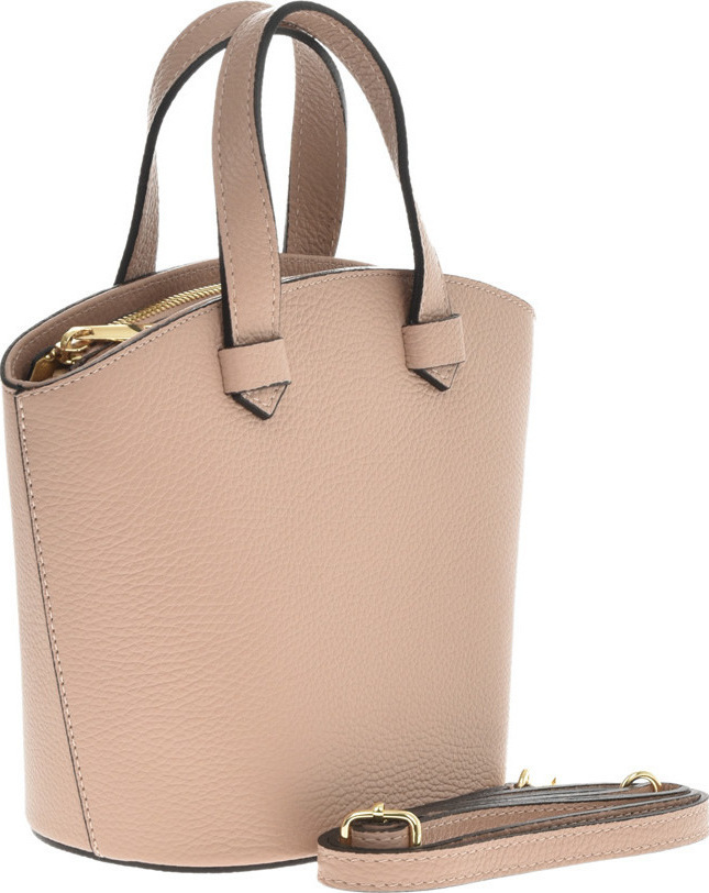 Geanta tote din piele naturala Chiara Canotti CC0726, Roz prafuit, #2, Bagsy