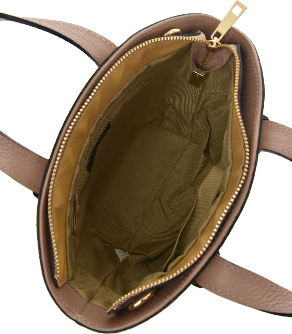 Geanta tote din piele naturala Chiara Canotti CC0726, Roz prafuit, #3, Bagsy