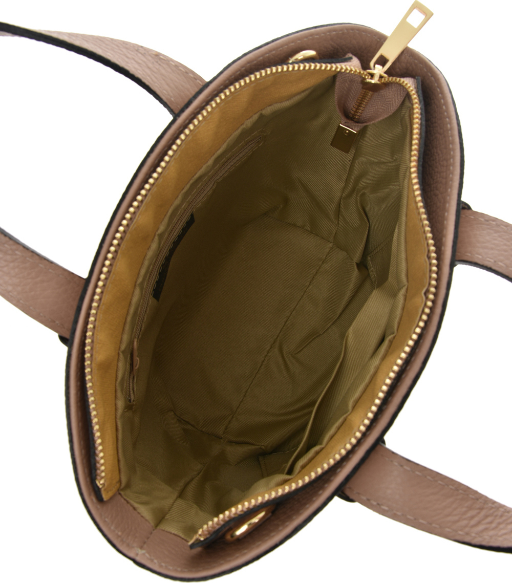 Geanta tote din piele naturala Chiara Canotti CC0726, Roz, #5, Bagsy