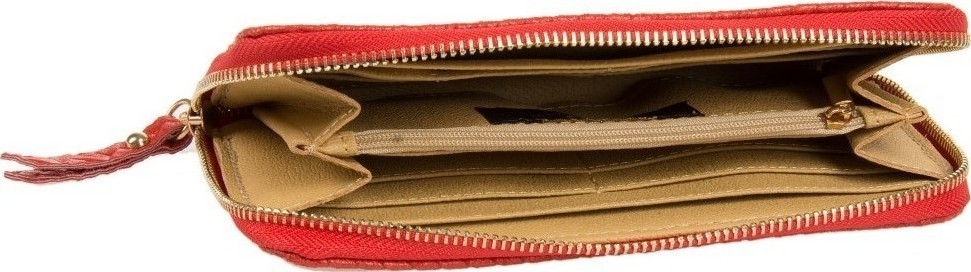 Portofel dama din piele naturala Chiara Canotti CC0346, Rosu, #4, Bagsy