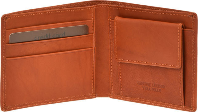 Portofel barbati din piele naturala Promesse PR0531, Portocaliu, #5, Bagsy