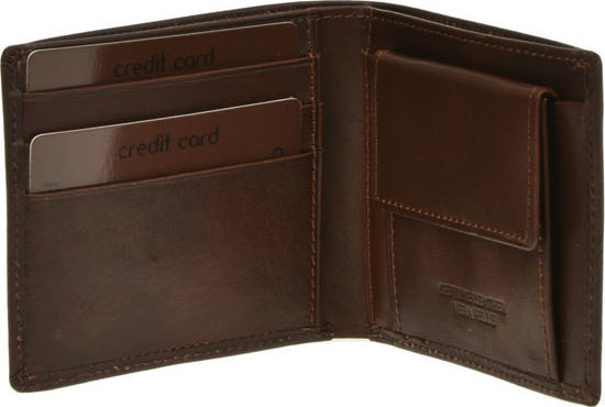 Portofel barbati din piele naturala Promesse PR0531, Maro inchis, #5, Bagsy