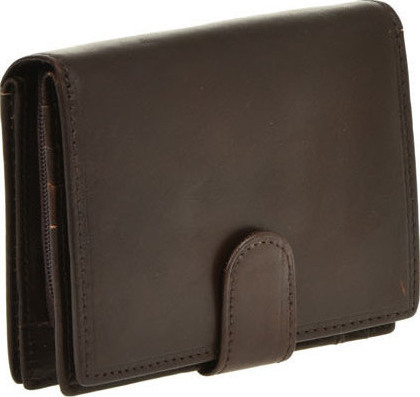 Portofel dama din piele naturala Promesse PR0535, Maro inchis, #2, Bagsy