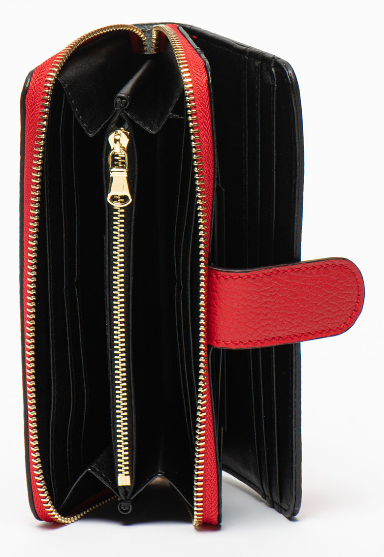 Portofel dama din piele naturala Antonia Moretti AM1052, Rosu, #3, Bagsy